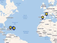 Mapa plavby