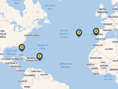 Mapa plavby